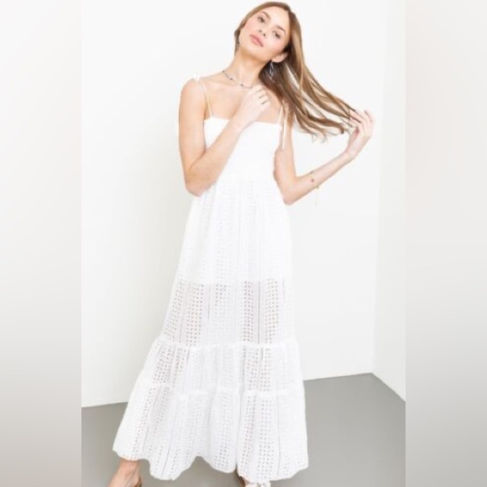 South Moon Under Juniper Blu White Maxi